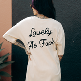 No Mercy Oversized Tee - Bone