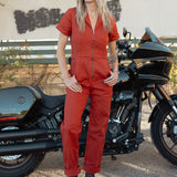 Hell Crew Coverall - Red Rose