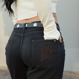 Bad Habit Straight Leg Jean - Black