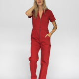 Hell Crew Coverall - Red Rose