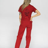 Hell Crew Coverall - Red Rose