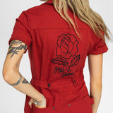 Hell Crew Coverall - Red Rose