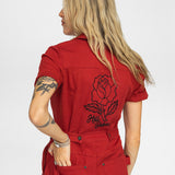 Hell Crew Coverall - Red Rose