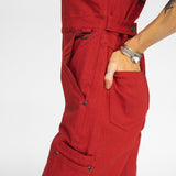 Hell Crew Coverall - Red Rose