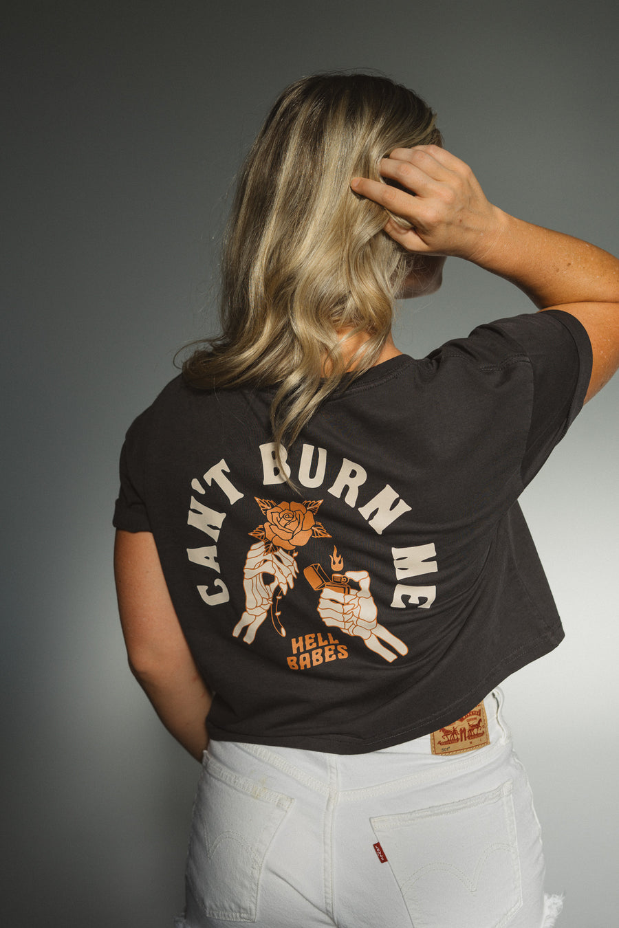 Can't Burn Me Cropped Tee