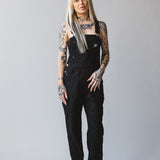 Born Bad Washed Overalls - Black
