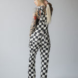 Born Bad Washed Overalls - Checkered
