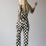 Born Bad Washed Overalls - Checkered