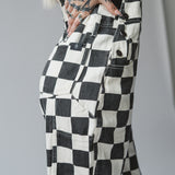 Born Bad Washed Overalls - Checkered