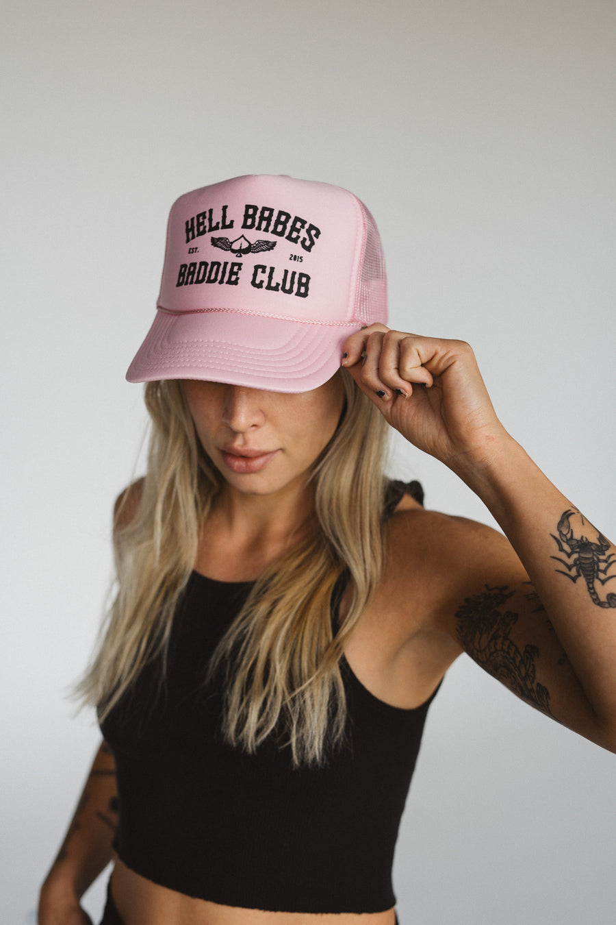 Baddie Club Trucker Hat - Pink
