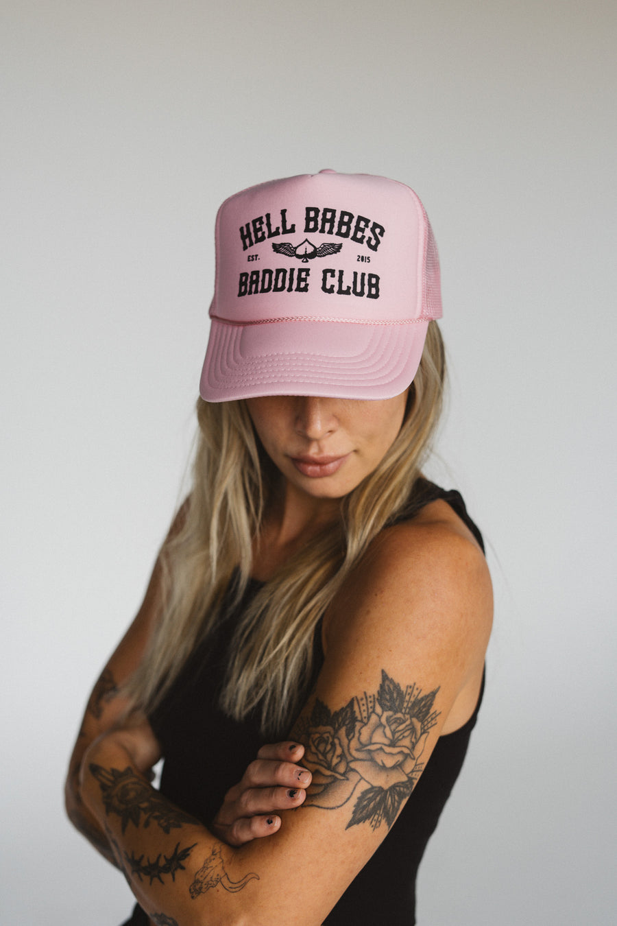Baddie Club Trucker Hat - Pink
