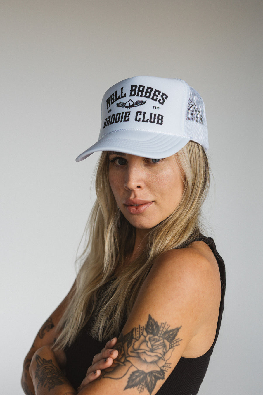 Baddie Club Trucker Hat - White