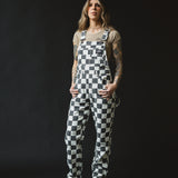 Checkered Washed Overalls (ships Feb 24-Mar 10)