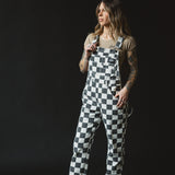 Checkered Washed Overalls (ships Feb 24-Mar 10)