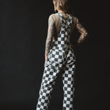 Checkered Washed Overalls (ships Feb 24-Mar 10)