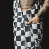 Checkered Washed Overalls (ships Feb 24-Mar 10)