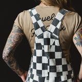 Checkered Washed Overalls (ships Feb 24-Mar 10)