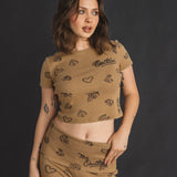 Troublemaker Baby Tee - Outlaw