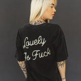 No Mercy Oversized Tee - Black
