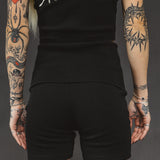 Pretty Reckless Foldover Short - Black