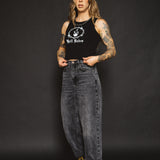 Burning Ribbed Tank