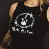 Burning Ribbed Tank