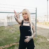 Born Bad Washed Overalls - Black