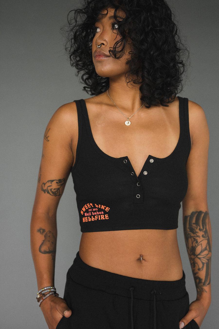 Hellfire Ribbed Tank