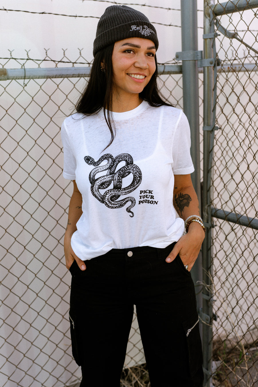 Pick Your Poison Vintage Tee - White