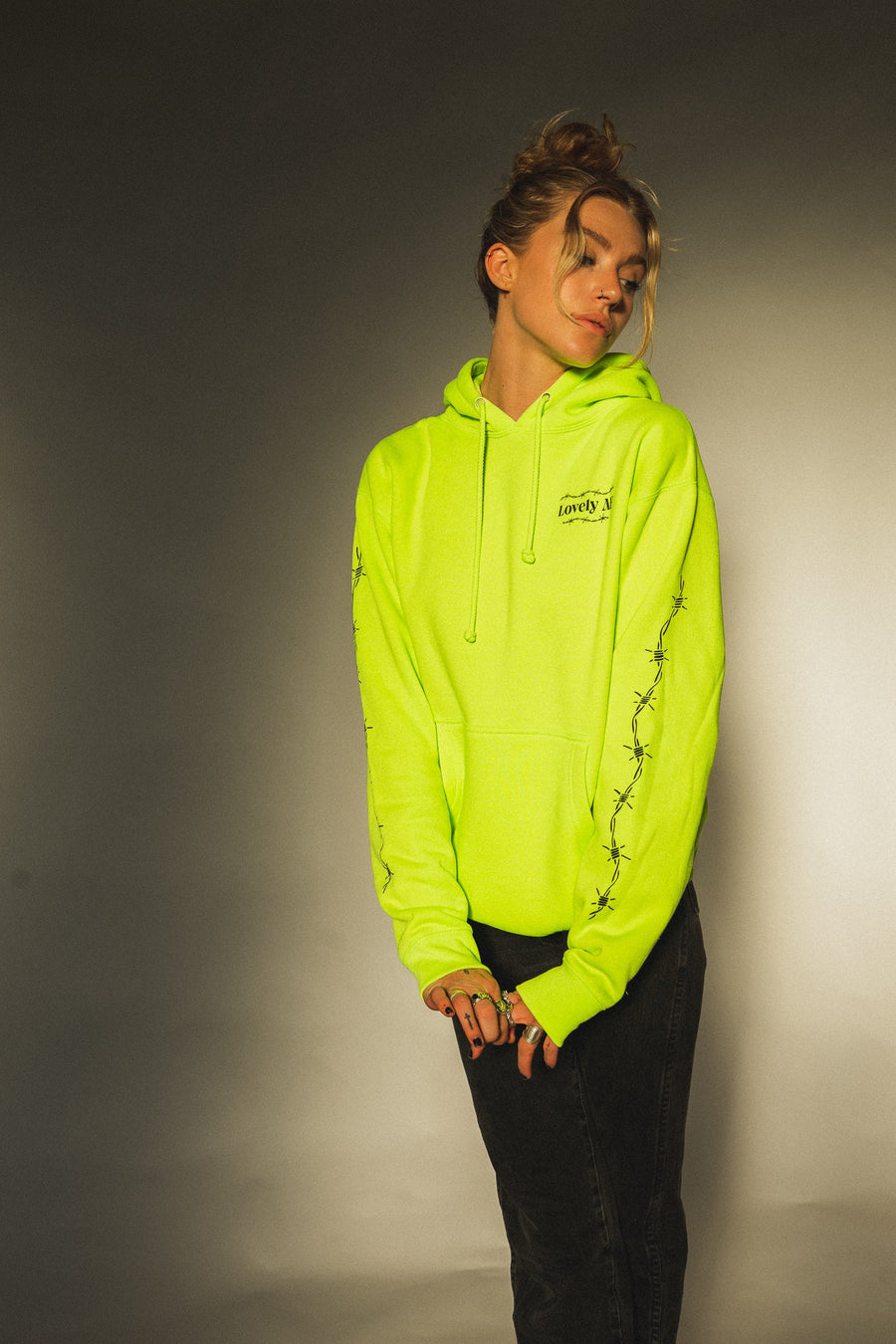 Lovely Barb Pullover - Safety Green
