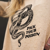 Pick Your Poison Vintage Tee - Champagne