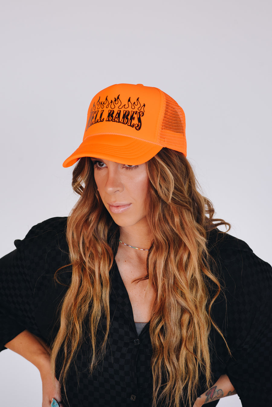 Fire It Up Trucker Hat - Safety Orange